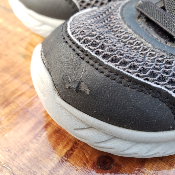 Toddler boys black gray skechers size 9 shoes sneakers - Picture 5 of 7